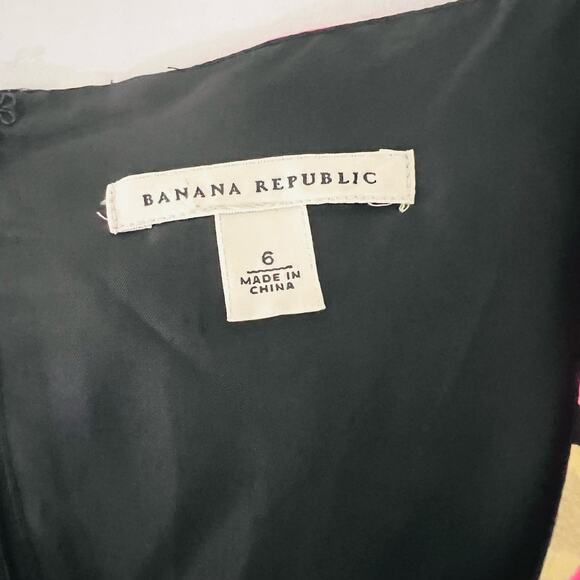 Banana Republic Floral Print Sleeveless Dress Size 6 Multicolored - Picture 3 of 8